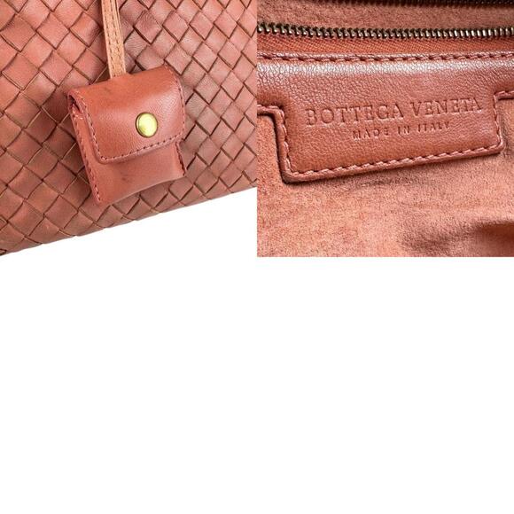 BOTTEGA VENETA Pink Leather Intrecciato Bag